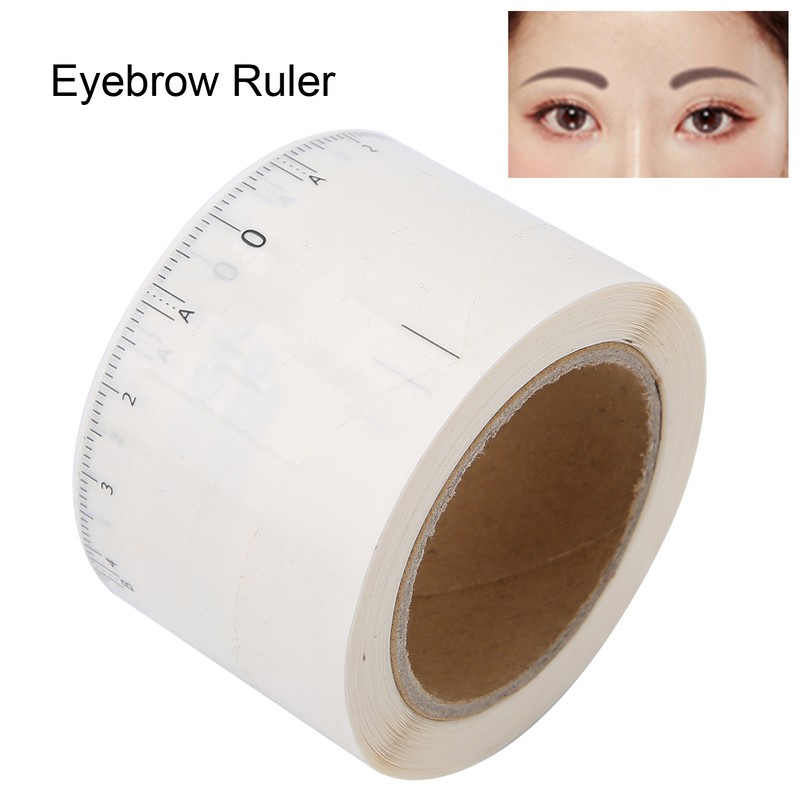 50pcs/roll Microblading Eyebrow Ruler Disposable Eyebrow Tattoo Shaping Ruler Tool4#