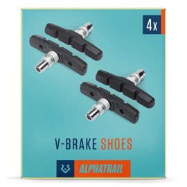 Performance V-Brake Pads I 2 Pairs 70mm I for MTB, City, Trekking, Urban & E-Bikes I high performance brake pads I V-Brakes compatible with Shimano, Tektro, Avid, SRAM, XLC I brake pads for bikes