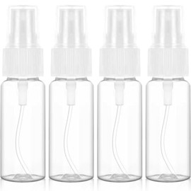 Redamancy 4 X 20ml Sprühflasche Klein,Transparente Zerstäuber Flaschen,Zerstäuber Sprayflasche,Kleine Sprühflasche,Reise Zerstäuber Klein Plastik Nebel parfümzerstäuber für Parfüms,Wasser Alkohol