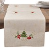 SARO LIFESTYLE Arbre de Noël Collection Embroidered Christmas Tree Design