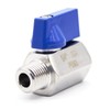QiiMii SS304 New 1/4" Stainless Mini Ball Valve BSPT Famale