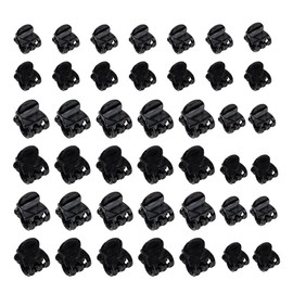 DLPRK Pack of 40 Mini Hair Clips Hair Claw Clip Plastic Hair Claw Non-Slip Grip Jaw Clips for Girls and Women (Black)