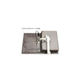 BLANCO Drain Fitting 1 x 3.5 with Drain Remote Control Overflow Round Horizontal