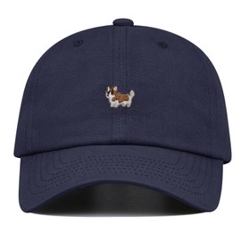 Croogo Men's Athletic Fitted Cap Premium Cotton Baseball Caps Embroidery Dad Hat Unstructured Daily Headwear,Navy Blue-HJB6