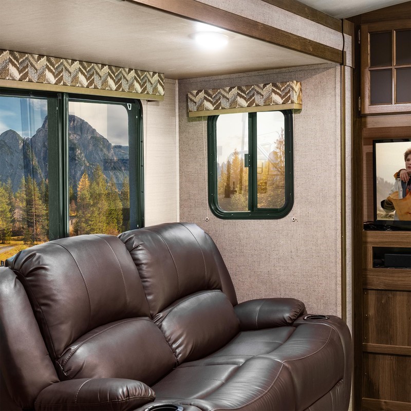 RecPro RV Motion Activated Lights | Small Oval Surface Mount