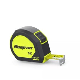 Snap-on Snap On tools SAE 16 Tape Measure back magnet TPM16HV Fractions Auto Brake Hivis