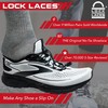 LOCK LACES (Elastic No Tie Shoelaces) (Navy Blue, 48-Inch)