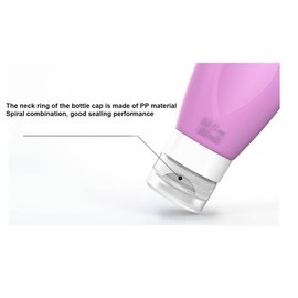 Tostyles 3 oz Silicone Travel Bottles Waterdrop style for Toiletries and Leak Proof Refillable Squeezable Containers Mini Small Empty Travel Bottles for Shampoo Conditioner Lotion Toiletries (Violet)