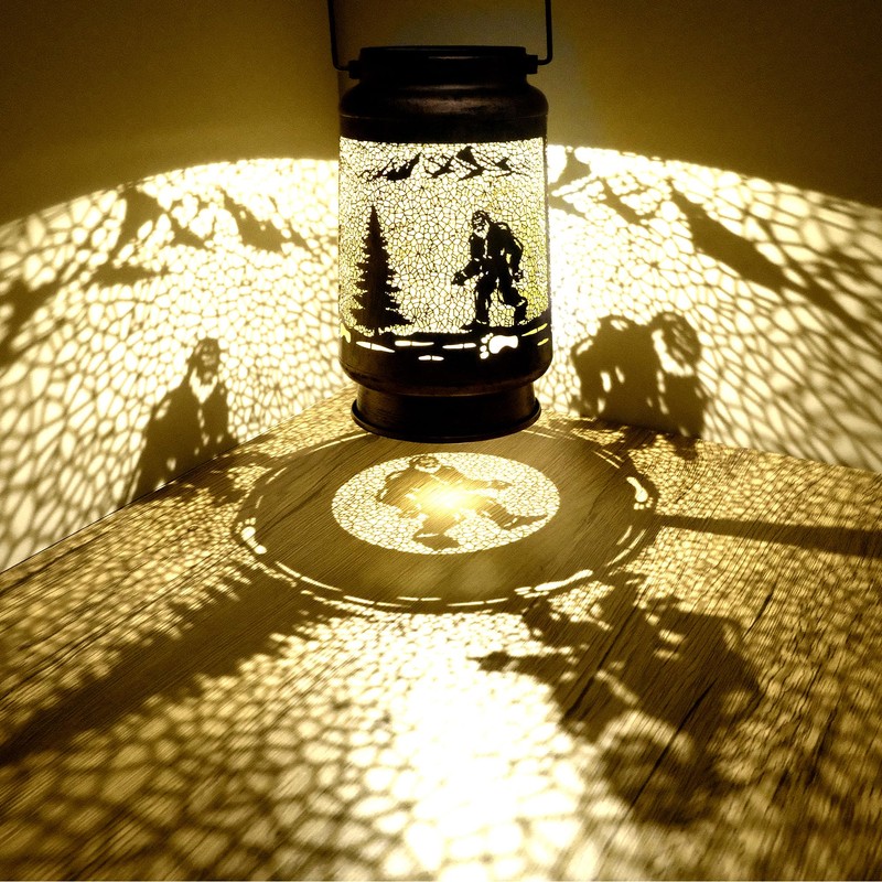 7.48" Bigfoot Solar Lantern Outdoor Hanging Solar Light - IP65