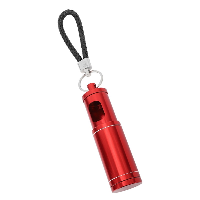 Portable Pocket Ashtray with Keychain Lanyard Retractable Circular Aluminium Alloy