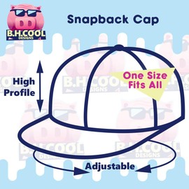 got Chick-Pea? - Embroidered Structured Flat Bill Hat | Trendy Baseball Cap for Men and Women | Modern Cap in Snapback Closure | Black | One Size