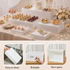 Leinuosen 5 Pcs Large Buffet Risers Set Rectangle Acrylic Display