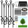 hannger 6 Pack 18" Tree Stakes and Supports for Leaning