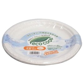 Shinwa EC-502 Eco Cook Round Plate, 9.1 inches (23 cm), Pack of 5
