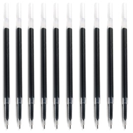 RECHENG retractable cats&dogs gel pens black Refill,10-Pack