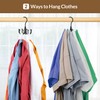 ZEDODIER Space Saving Hangers for Clothes,Rotatable Sturdy Shirt Hangers with