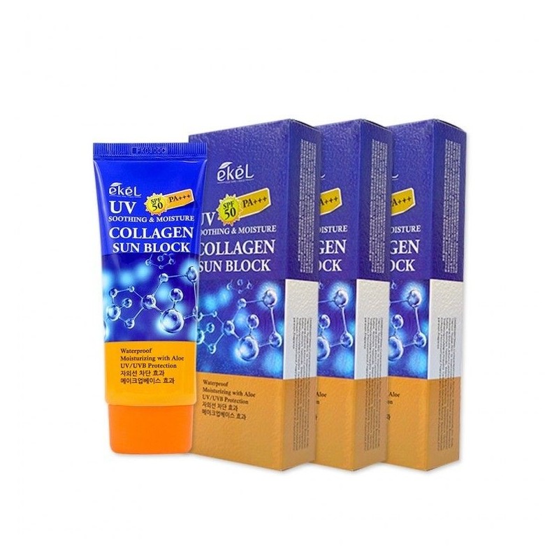 Ikel 2+1 Ekel Soothing & Moisture Collagen Sunblock (70ml) Sunscreen