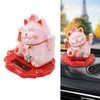 Sunicon Solar Powered Lucky Cat, ABS Solar Powered Light Induction