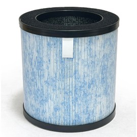 Nispira MJ002h 3-In-1 Activated Carbon True HEPA Filter Replacement For Pomoron Air Purifier MGK21J02 Part MJ002H-RF | Removes Smoke, Chemical VOCs, Odor, Pet Dander | 1 Pack