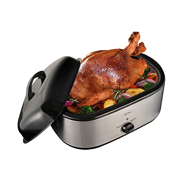 Sunvivi Electric Roaster Oven, 20 Quart Turkey Roaster Oven with