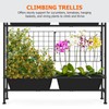 OYEAL Raised Garden Bed 32" Tall Elevated Planter Boxes with