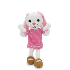 Plushible Rag Doll - Soft Dolls for Baby, Girls, Boy, Toddler, & Infants - Stuffed Animal - Plush Cuddle Buddy with Clothes - Washable Fabric Bodied - Sensory Toys for 0-2 Years Old - 14 Inch - Bunny