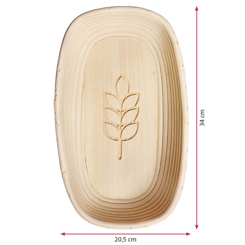 Westmark 3235227B Proofing Basket Set of 2 Oval and Cover