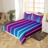 Homewish Abstract Ombre Duvet Cover Single,Pink Blue Teal Neon Bedding