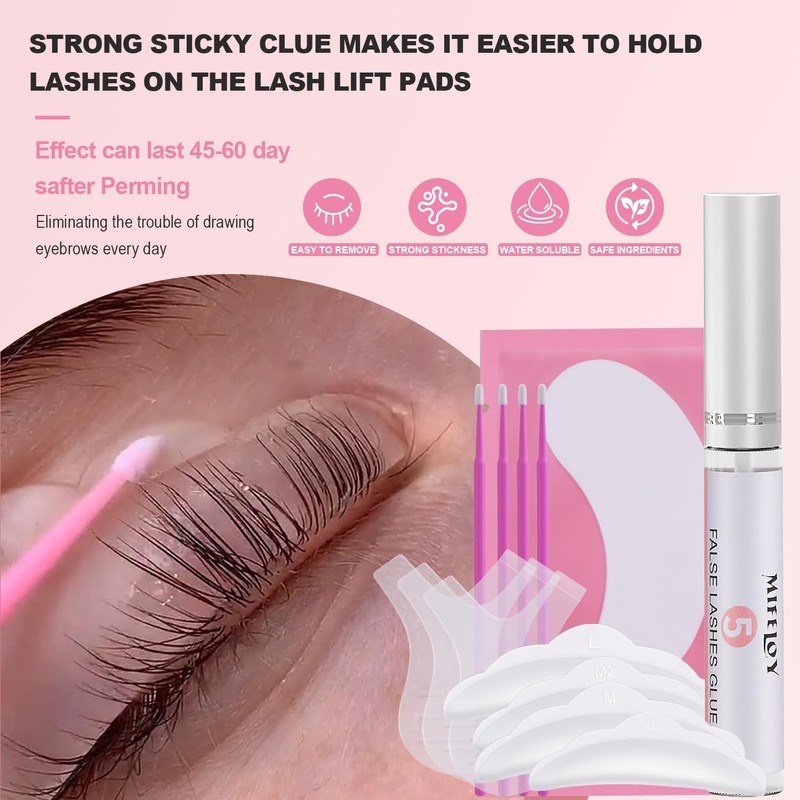 Eyelash Perm Set, Eye Lash Brow Lifting Kit, Beginner Curling