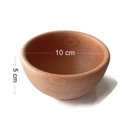 Wooden World – Wooden Decorative Fruit and nut Bowl – Rustic Style Natural Wood Serving Bowl for Snack – 10 cm