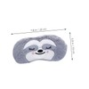Mikinona 2pcs Cute Plush Animal Eye Mask Soft Cartoon Blindfold
