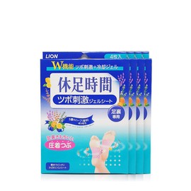 Hujoksigan 라이온 휴족시간 지압자극 시트 4매X4팩 Lion Relaxing Time Acupressure Stimulation Sheets 4 Sheets x 4 Packs