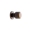Knurled Antique Bronze Manor Backplate Cabinet Knobs and Drawer Pulls