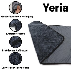 Yeria Shiny Bath XXL Dry Cloth, Fast Dry Drying Towel, Microfibre Cloths, Shiny Bath Wipes Cloths, Premium Drying Towel for Shower Cubicle, Car, Household, Camping (1, 40 x 60 cm)