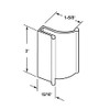 Oil Rubbed Bronze Tub Enclosure and Sliding Shower Door Pull