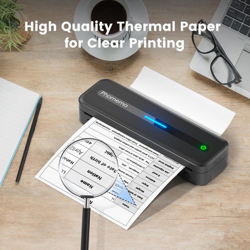 Phomemo A4 Thermal Printer Paper 4 Rolls, 210x297 mm, BPA