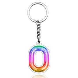 SUDIKUB Acrylic keychain, Fashionable Letter Accessories, Give the Initials of Sisters/Friends/Colleagues/Lovers/Relatives/Boyfriends/Girlfriends Holiday gifts Christmas Father's Day Mother's Day(O)