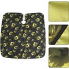 HOMSFOU Delantal de Peluquería Estampado Floral Amarillo de Poliéster Corte