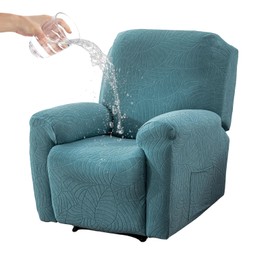 Eco-Ancheng Recliner Chair Covers Recliner Cover Recliner Slipcovers 4-Piece Lazy Boy Recliner Chair Covers Non Slip Reclining Slipcovers with Storage Pockets Chair Covers for Living Room