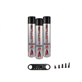 f.e.s.s. Lotus Ultra-Refined Butane Fuel - Pure-Butane Refill Fluid for Lighters with Nozzle Adapter - 5 Plastic Tips to Prevent Leakage with FESS V Cutter (3, 150 ML)