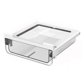 vacane Kitchen Organizer Drawer, Clear Under Shelf Drawer,Pantry Drawer Under Cabinet Shelf Hanging Storage, Pull Out Bins Organizer