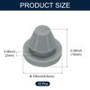uxcell 10pcs Hole Plugs 3/8 Inch (8.8mm) Grey Silicone Waterproof