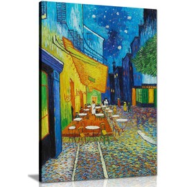 Vincent Van Gogh The Cafe? Terrace On The Place Du Forum Canvas Wall Art Picture Print (30X20)