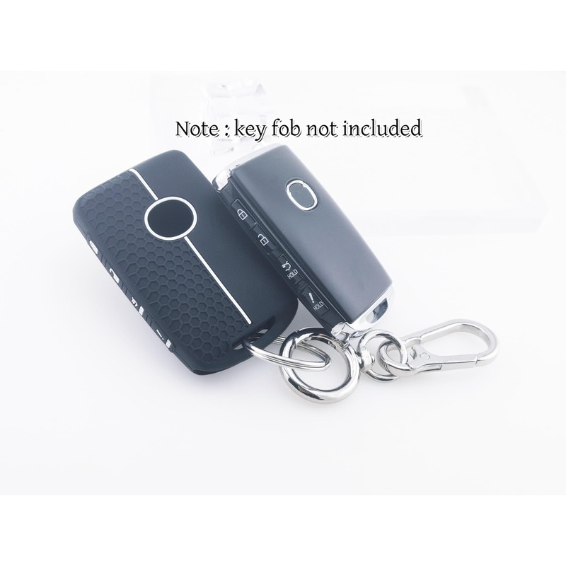 RUNZUIE 2Pcs Silicone Smart Key Fob for 2019-2022 2023 2024