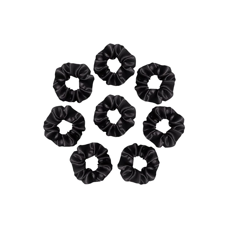 SILVR BEAR Luxury Satin Scrunchies for Women, 8 pack