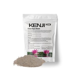 KENJI KOI Clean Aqua Boost 160 g for 100,000 L Pond Water Starter Bacteria for Pond or Aquarium Activates the Pond Filter and Breaks Down Harmful Substances Bacteria Booster
