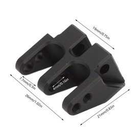 RC Crawler Link Riser CNC Aluminum Rear Upper Link Suspension Reinforcement Parts Axial SCX10 III AXI03006 AR45P 1/10 Black Durable