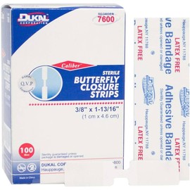Butterfly Wound Closure Strip, Medium, 100/bx, 24 bx/cs