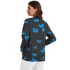 LOMON Scrub Jackets for Women Printed Scrub Tops Women Stretchy