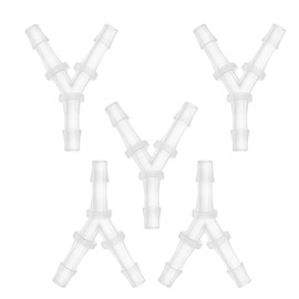 INFINAUTO Kfz-Vakuumrohrverbinder, 3/16" Auto Y-förmige 3-Wege-Vakuumleitungsarmaturen Kunststoff transparent, 5 Stück